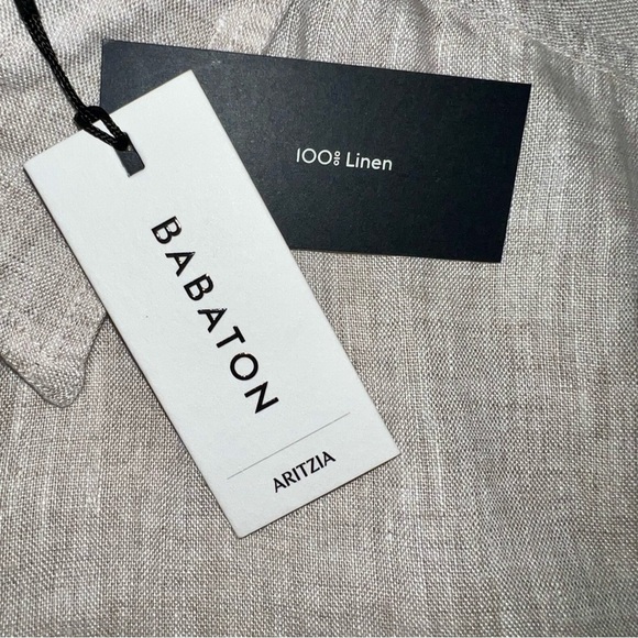 BABATON Fr ARITZIA 100% linen shirt size medium NWT - Picture 6 of 13
